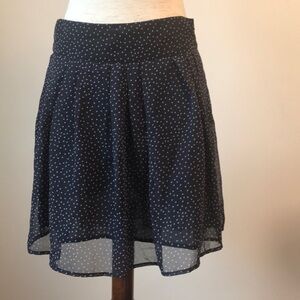 Gap chiffon mini skirt polka dot triangle print